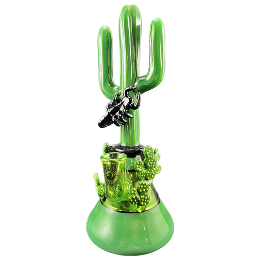 Cactus Shaped rig with Scorpion by Conviction Glass