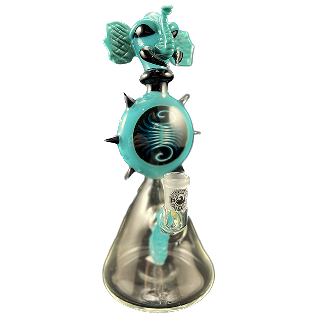 Blue Elephant Head Rig from Conviction Glass